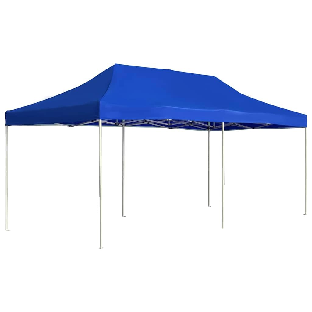 Gazebo pieghevole professionale 6x3 m Alluminio Blu
