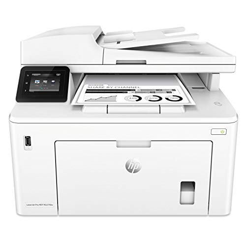 HP LaserJet Pro MFP M227fdw Wireless Monochrome All-in-One Printer with built-in Ethernet & 2-sided printing, works with Alexa (G3Q75A) White