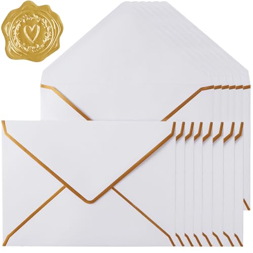 30 Pack 4x6 Envelopes Thick Paper White, 6.25x4.25 inches