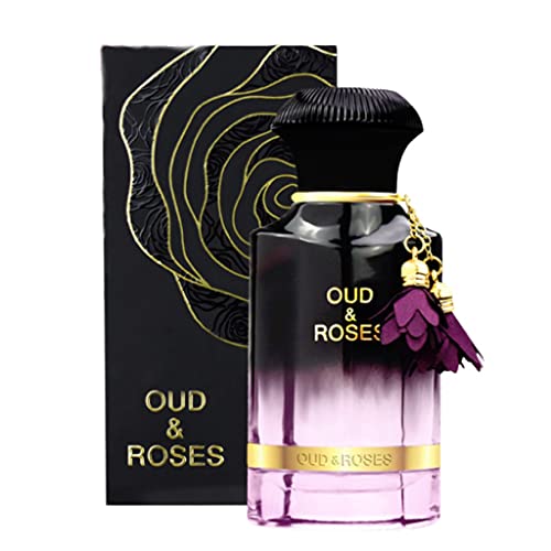 Oud and roses eau de parfum 60ml | For men and women | Turkish Rose | Oud | Lavender | Sandalwood | Amber | Musk | HIGH OIL CONCENTRATION