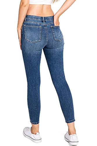 Celebrity Pink Women's Juniors Mid-Rise Renewable Sustainable Jeans2
