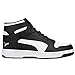 PUMA Mens Rebound Layup Sneaker, Mens black- Mens white, 10.5