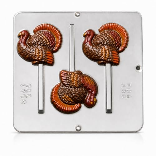 Turkey Lollipop Lollipops Chocolate Candy Mold Thanksgiving 1006