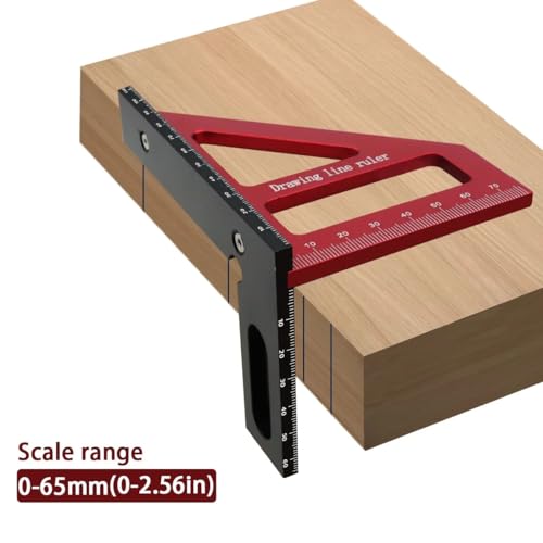 Escuadra de Carpintero y Transportador 45/90° de Aluminio miniatura 2