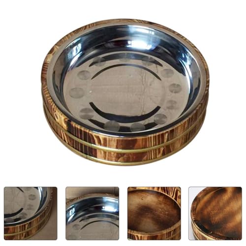 Plato Mixto de Sushi y Arroz 24cm de Madera Carbonizada miniatura 6