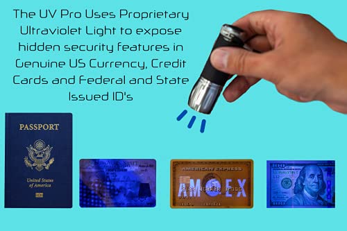 Dri Mark Uvpro Proprietary Ultraviolet Flashlight Document Fraud & International Counterfeit Money Detection - Detects Pet Urine, Stains & Cleanliness - Loss & Fraud Protection Batteries + Coil/Holder #TOP7