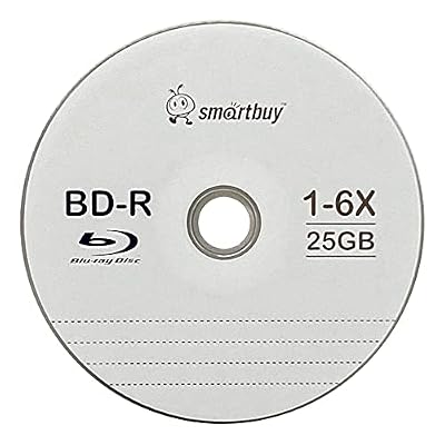 Smartbuy 150 Pack Bd-r 25gb 6X Blu-ray Single Layer Recordable Disc Logo Top Blank Data Video Media 150 Disc Spindle
