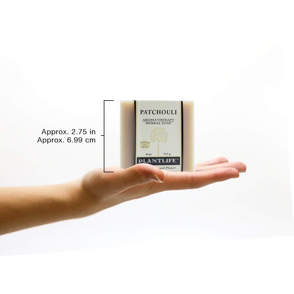 Plantlife Patchouli 6-pack Bar Soap - Moisturizing and Soothing Soap for Your Skin - Hand Crafted Using Plant-Based Ingredients - Made in California 4oz Bar