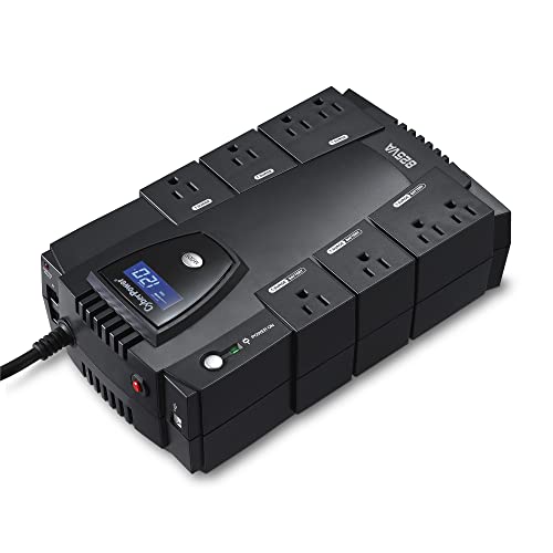Cyberpower Cp825Lcd Intelligent Lcd Ups System, 825Va/450W, 8 Outlets, Compact #TOP5