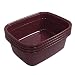 Ggbin 14 Quart Plastic Dish Pan, (Wine Red, 4 Packs)