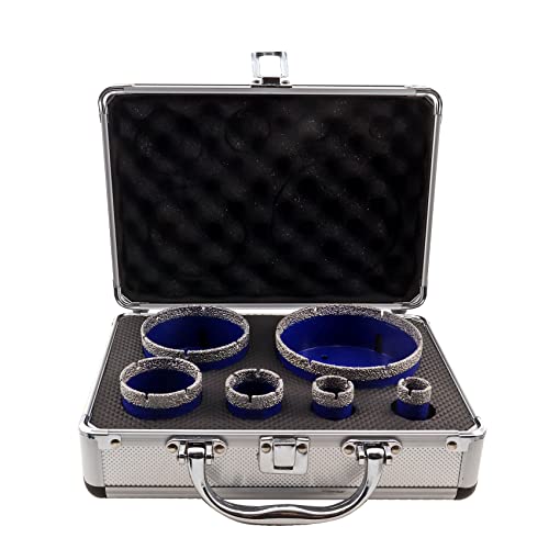 Shdiatool Diamond Drill Core Bits Set For Porcelain Hole Saw Cutter For Tile Marble Ceramic Granite 5/8"-11 6Pieces(20/25/35/50/75/100Mm) #TOP5