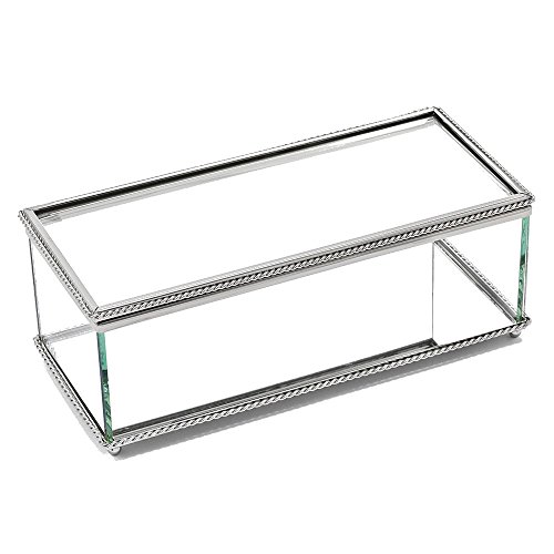 1home Rectangular Hinged Box, Glass 8