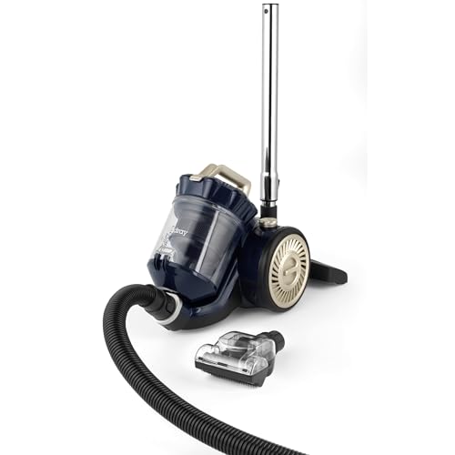 Beldray Pet Plus+ Cylinder Vacuum Cleaner – Multicyclonic Vac with Pet Turbo Brush, Washable HEPA Filter, 2.5L Dust Container, 2 in 1 Crevice Tool, 5m Power Cord, Telescopic Extension Tube, 700W