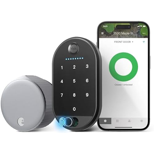Yale August Wi-Fi Smart Lock with Keypad Touch in Silver