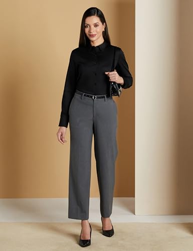 Image of Symbol Premium Women's Cotton Stretch Formal Shirt | Full Sleeve Button-Down | Regular Fit | Office-Wear | Desk-to-Dinner (Available in Plus Sizes)