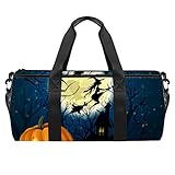 LORVIES Bruja en la luna llena, bolsa de hombro práctica para deportes de gimnasio para hombres y mujeres