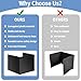 2 Pack Black Desk Dividers for Students, Waterproof Plastic Study Boards, Durable Exam Dividers, Classroom Privacy Shields, Student Privacy Folders, Perfect for School Supplies