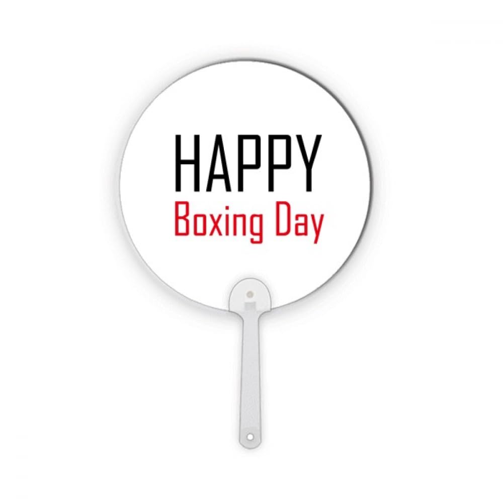 Éventail rond Boxing Day portable pour rafraîchir vos repas de famille d'hiver