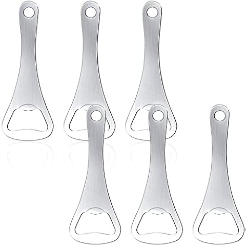 Bottle Openers, Bar Blade Beer Bottle Opener Corkscrew Magnetic Bartender Bottle Opener Personalised Bar Accessories for Home Pub Outdoor Stainless Steel 6PCS Cover