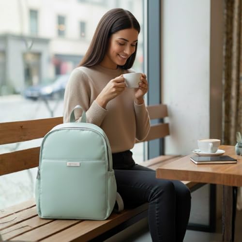 Image of VISMIINTREND College Backpack for Women, Girls |fits 13 Inch Laptop| Nylon Casual Daypack|Stylish Backpack|Bags for Tution | School | Travel |New Year Gifts
