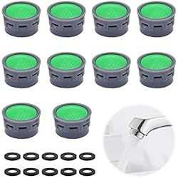 Filtro Grifo Fregadero Pack de 10 ventiladores de grifería con junta de 10 piezas, filtro de grifo, limitador de grifo, accesorios de baño, filtros de repuesto, para baño, cocina