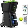 Pickleball Machine with Invertible Hopper,PP-Smart,80+ Ball Capacity, Lightweight 32.6 lb Portable Design, Smart App Control, 28 Landing Points, 10 Drills & ±6 Spin for Mobile Player