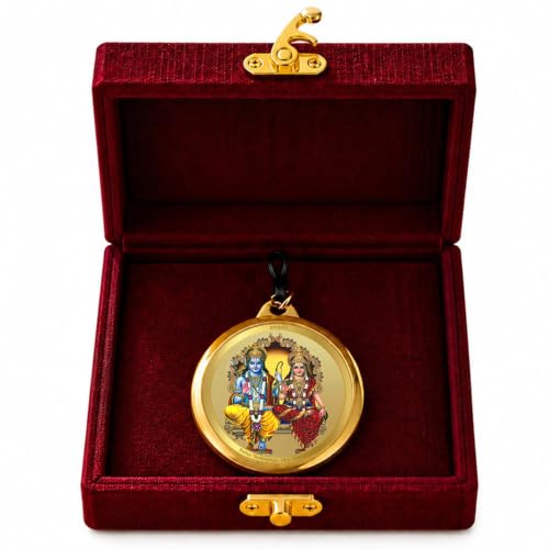 Image of DIVINITI 24K Gold Plated Double-Sided Religious Pendant with Premium Gift Box, Spiritual Locket for Men & Women, Devotional Jewellery for Gifting & Everyday Wear