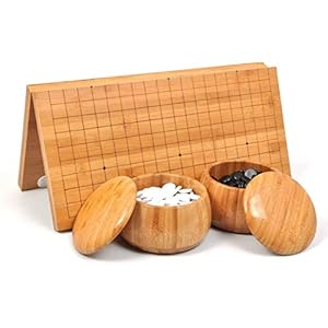 囲碁セット 囲碁 碁盤セット 19路盤 携帯便利 折り畳み式碁盤盤（440mm*470mm)" 