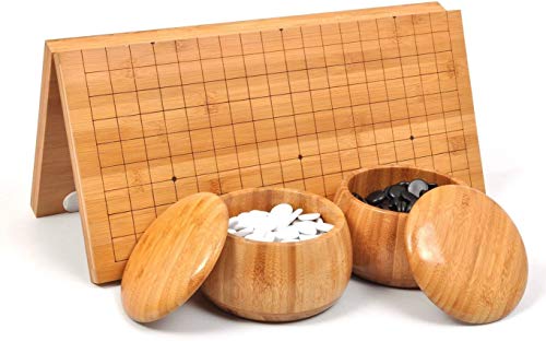 囲碁セット 囲碁 碁盤セット 19路盤 携帯便利 折り畳み式碁盤盤（440mm*470mm)