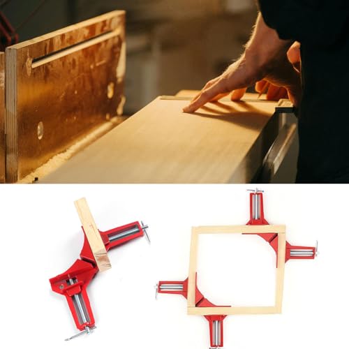 Miniatura 5 de Abrazadera De Ángulo Recto 90 Grados Madera - Inglete Y Esquina Para Marco, Herramientas Diy - 2 Piezas
