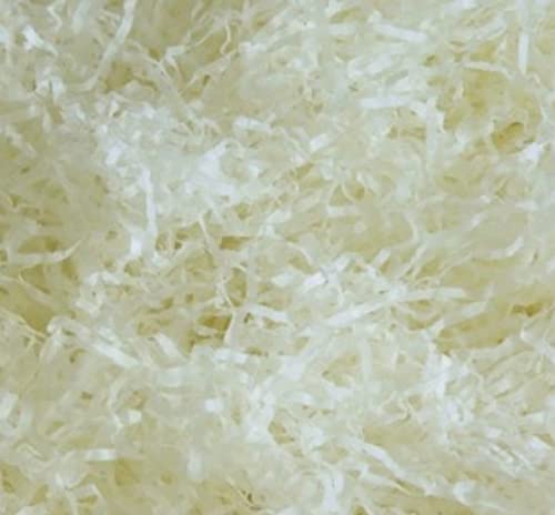 MustBeBonkers Packs of Acid Free Shredded Tissue Paper Shred! Gift Hamper Stuffing Filler (Cream, 2kg) โ image 1