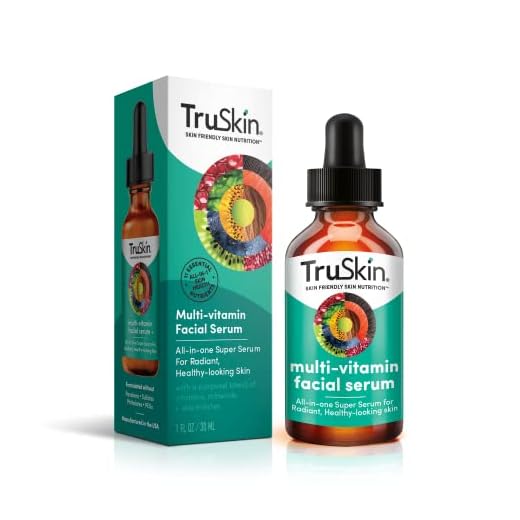 TruSkin Facial Serum with 11 Plant-Derived Vitamins & Minerals for Radiant, Healthy-Looking Skin – Powerful Antioxidants and Nourishing Vitamins for Skin Nutrition, 1 fl oz