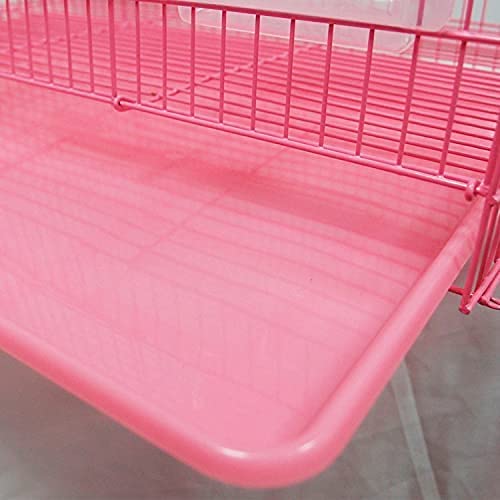 Image of VAYINATO Iron (1.25 Feet - 15 Inch) Pink Color Birds Cage For Budgies, Finches, Love Birds, Cocktails, Conures & All Small Birds With Free Hanging Toys (1.25 Feet - 15 Inch) By Petzlifeworld