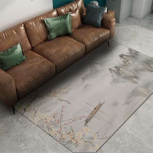 Tapis pour salon lavable résistant aux taches avec envers antidérapant - 6