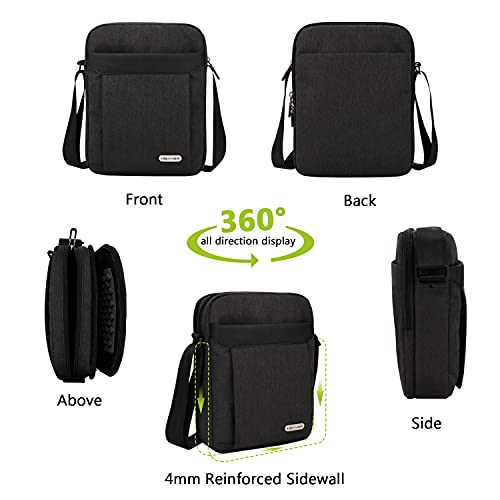 UBAYEE Schoudertas Heren voor iPad Tablet tot 10,5 Inch (25 cm), Tabletvak, Meerdere Vakken, Lichtgewicht, Waterdicht, Klein - Image 8