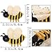 2 PCS Honeybee Hair Claw Clip Bee Hair Clip Cute Acetate Animal Headdress Fashion Anti-slip Bee Hairpin Funny Hair Accessories for Women Girls Styling Thick Hair Hairstyle Decoration（2 Sizes）