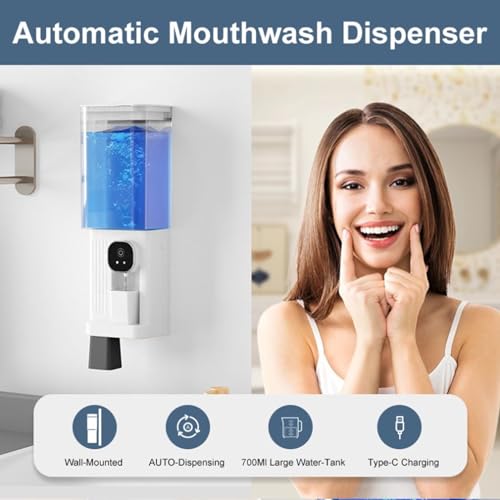 Distributeur de bain de bouche mural intelligent 700ml Srliya - 3