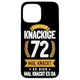 私は72 歳 ここもあちこちもギシギシ 面白いバースデーシャツ スマホケース iPhone 13 Pro Max 用