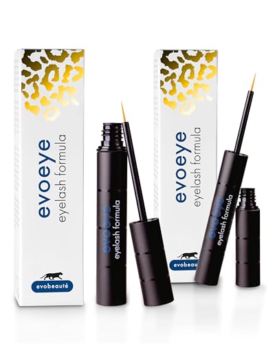 Set Ventaja evoeye Eyelash Formula 3 ml + 1 ml | Sérum de Pestañas para pestañas más largas y densas en 6–8 semanas | Lash Serum con péptidos revitalizantes
