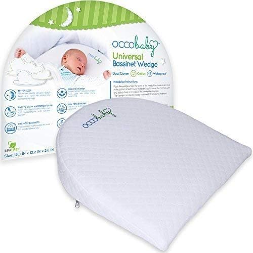 Occobaby Universal Bassinet Wedge Waterproof Layer Handcrafted Cotton Removable Cover 12 Degree Incline For Better Night S Sleep Buy Online At Best Price In Uae Amazon Ae