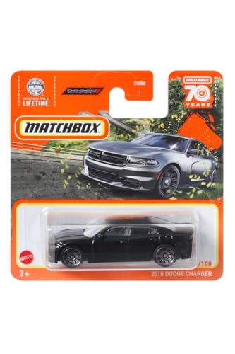 Matchbox Dodge Charger 2018 1:64 Negro