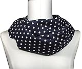 Material: 100% Baumwolle Damen Loop Schlauchschal Schal Halstuch Geschenk Punkte Punkt gepunktet blau weiß dunkelblau marine Schal Geschenk betse Freundin Kollegin Chefin Tochter Schwester Patenkind