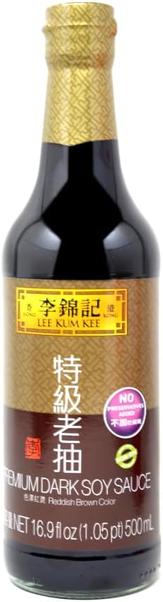 Lee Kum Kee Premium Dark Soy Sauce 16.9oz, Pack of 1