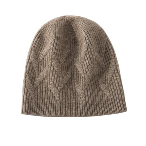 Bonnet en cachemire doux de laine jacquard haut de gamme femme