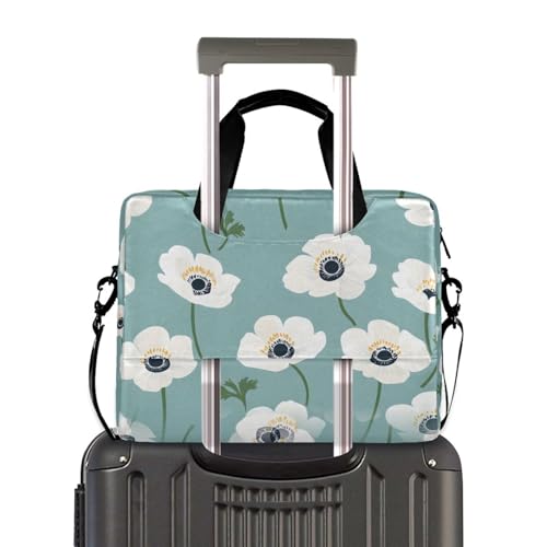 Maletín para portátil ALAZA con patrón floral blanco, 13-15.6 pulg. miniatura 4