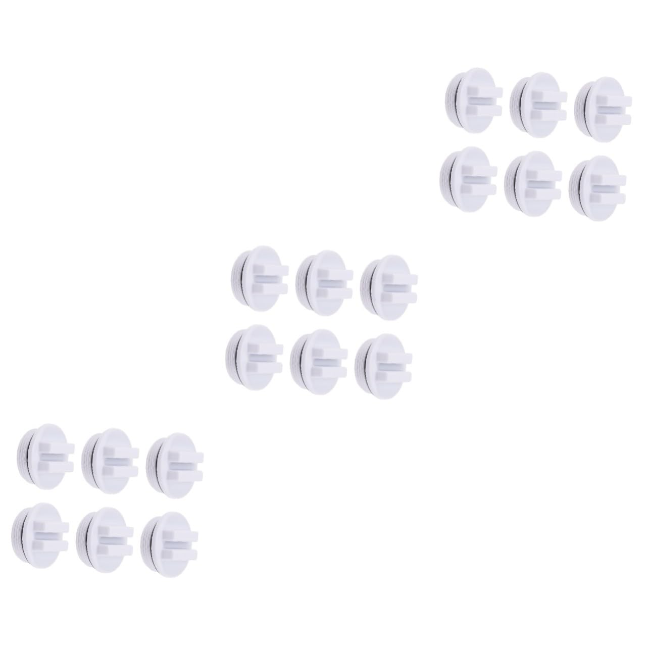 UKCOCO 18 Pcs Bouchon pour Piscine avec Joint Torique Bouchon de Vidange et Étanche Accessoire Pratique pour et Filtration