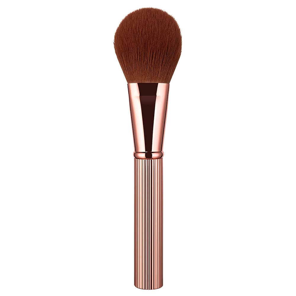 Anmor Blush Brush, Premium Rose Gold Blush Bronzer Brush for Even Application, Professional Soft Facial Blushing Cosmetic Tool, Upgraded Aluminum Tube Handle and Nano-Fiber : Beauty & Personal Care