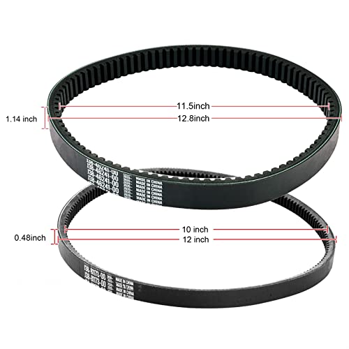 Roykaw Yamaha Clutch Drive Belt & Starter Generator Belt Kits For G2 G5 G8 G9 G11 G14 G16 G22 G29/Drive - 4 Cycle Gas Golf Cart Replaces Oem # J55-G6241-00, Jn6-H1173-00 #TOP4