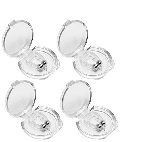 LIUMY Anti Snoring Nose Devices, Silicone Magnetic Anti Snore Clip, Silicone Nose Clip Tools for Ease Breathing, Comfortable Sleeping Aid Relieve Snore (4 Pcs)…