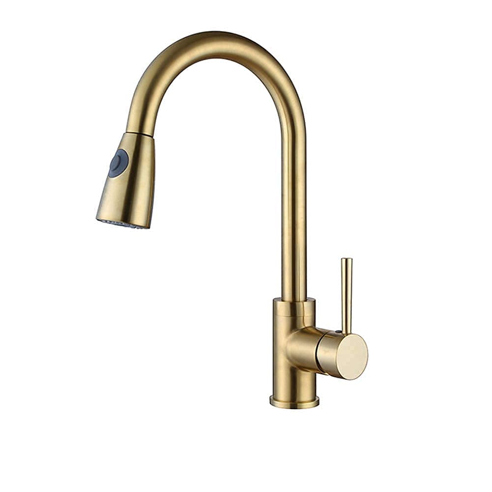 Mitigeur de cuisine en nickel chromé au design épuré et durable